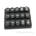 Control remoto teclado de silicona personalizado de 15 teclas